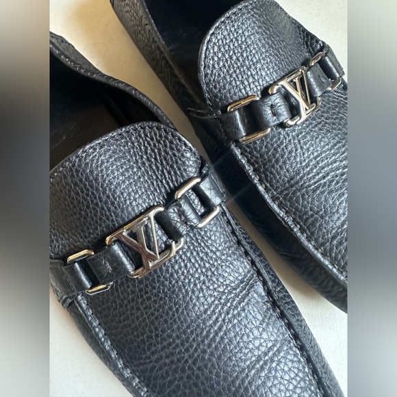 Authentic LV black Leather Loafers - Picture 5 of 7